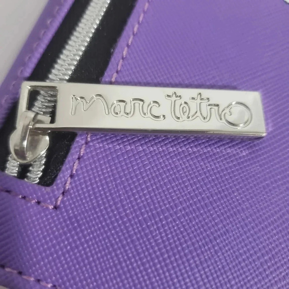 Bishon Fris Purple Crossbody Bag with Card Holder  Set by Marc Tetro. - Picture 7 of 8